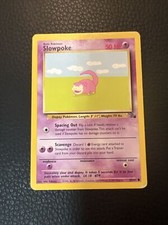 * Pokémon TCG Slowpoke 55/62 Common Fossil Set Unlimited WOTC 1999 Vintage MP