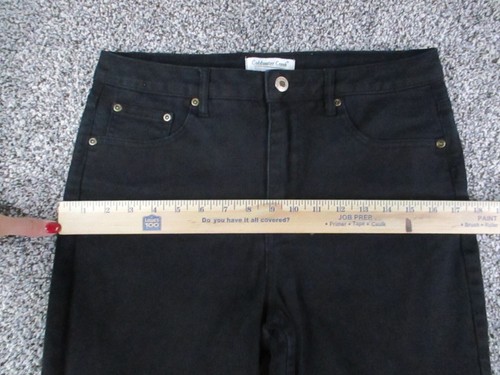 Coldwater Creek Jeans Womens 8 Black Denim Straight High Rise Dark Wash 30x31 - Picture 11 of 16