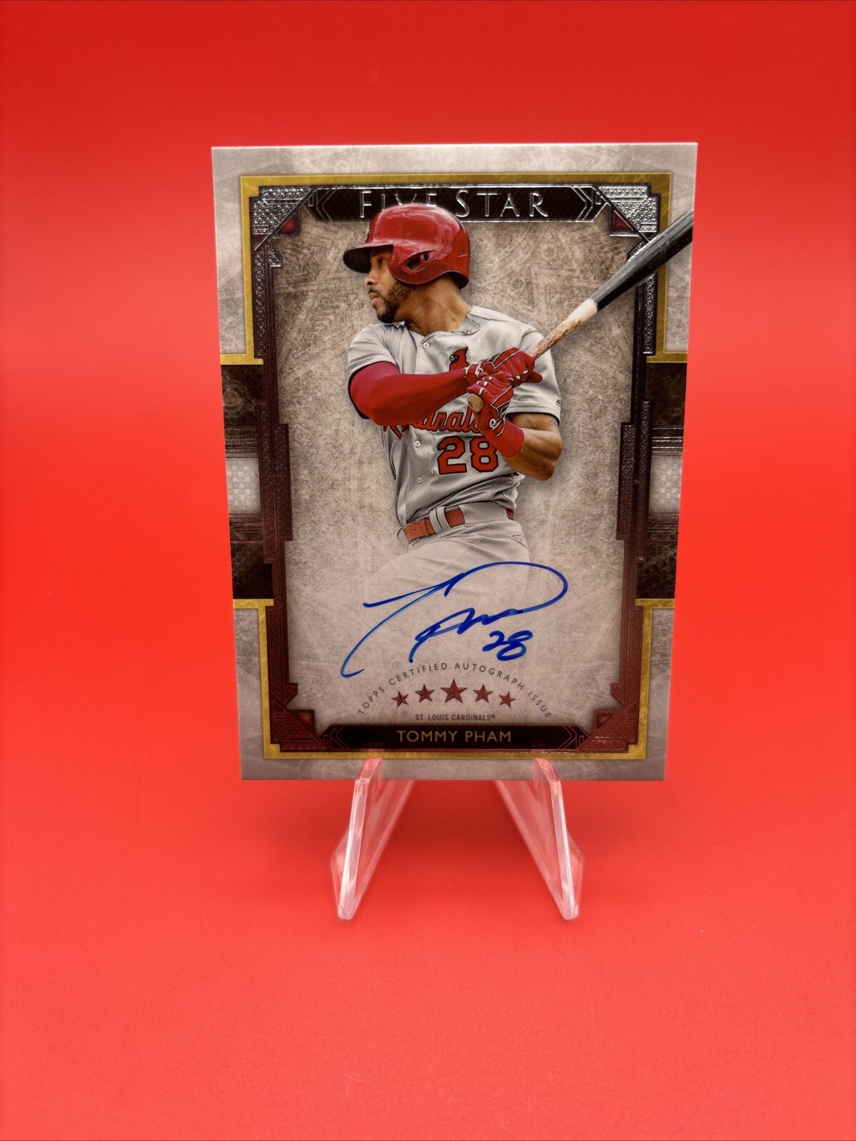 TOMMY PHAM🔥⚾MINT ON-CARD AUTO WITH NUMBER📈🌟2018 TOPPS FIVE STAR #FSA-TP AUTO