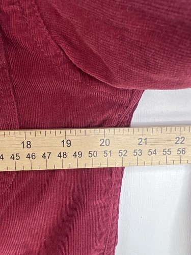 Tommy Bahama Shirt Men Sz S Red Corduroy Button Up Long Sleeve Silk Blend Pocket - Picture 7 of 12