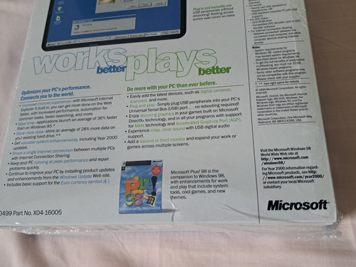 Windows 98 Second Edition,English.Boot Disk(floppy 3,5”)+CD With Product Key. - Picture 19 of 23