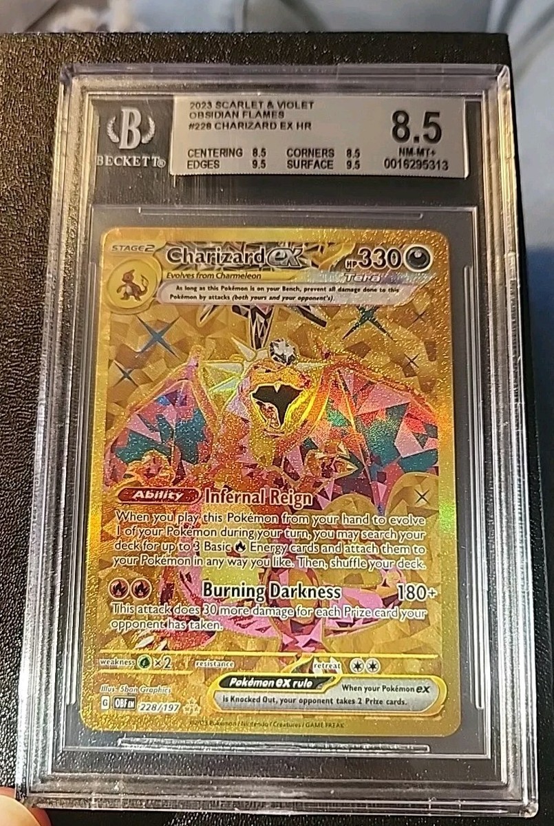 Charizard EX 228/197 Obsidian Flames GRADED 8.5 NM-MT