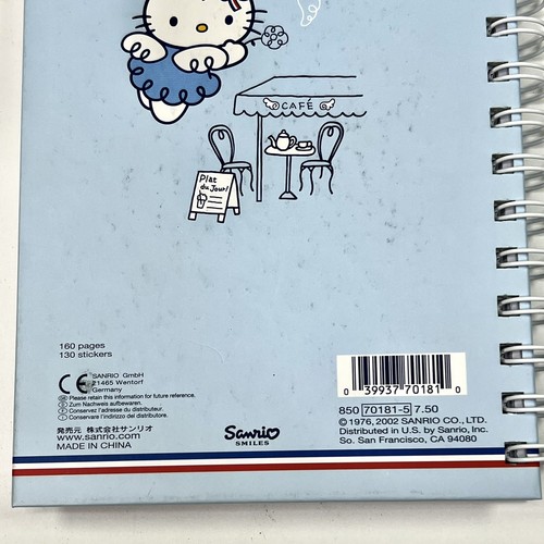 Organizzatore e archivio amico Hello Kitty Blue Angel Cafe Planner francese Sanrio 2002 - Foto 24 di 24