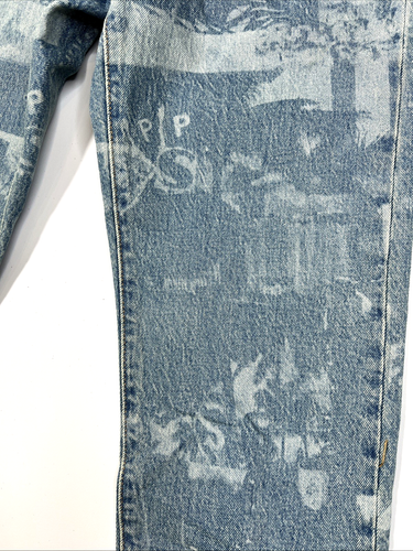 Pantalones de mezclilla Levi's personalizados para mujer talla 27 501 pierna recta azules The Levi's Tailor Shop - Imagen 20 de 21