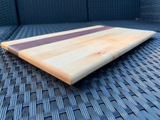 Handmade Maple, Walnut, and Purpleheart Cutting Board