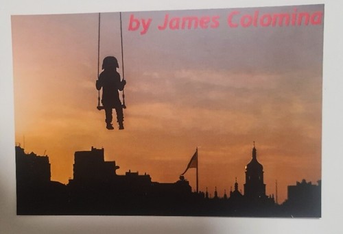 New! unique author's post card set “ART vs WAR. James Colomina” 2025 - 第 3/7 張圖片
