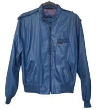 Vintage Members Only Classic Iconic Racer Jacket Blue Men’s 40 Bomber Jacket Y2K