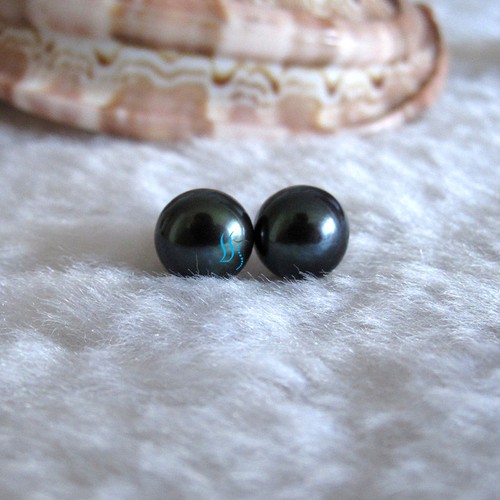 8.5-9.0mm Freshwater Pearl Earrings Stud Earrings Silver Post——MORE COLORS - Bild 37 von 50