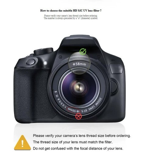 UV Protective Filter for Konica Auto S3 38mm f/1.8 camera lens - Picture 11 of 13