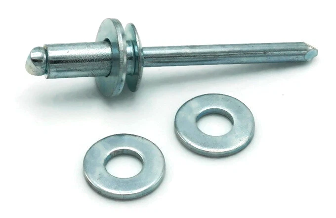 Arandelas de remache POP ciegas de acero galvanizado arandelas de respaldo - 1/8", 5/32", 3/16", 1/4" Foto 2 de 3