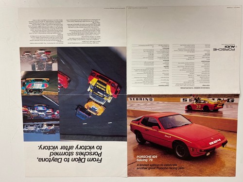 1979 Porsche Sales Brochure Dealer Advertising Specification Unfolding Poster - Picture 6 of 6