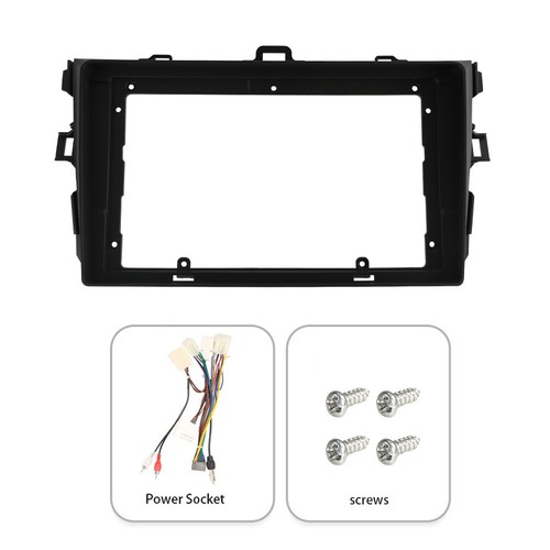 Car Stereo Radio Fascia Panel Trim Kit Frame 2 Din For Toyota Corolla 2009-2013 - Picture 4 of 7