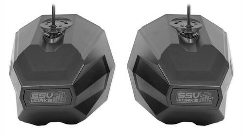 (2) 8" Rear Pro Fit Cage Harness Bar Speaker Pods Enclosures for Polaris General - Picture 5 of 11