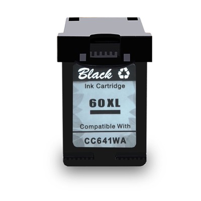 1PK 60XL Black Ink Cartridge FOR HP 