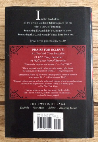 Eclipse By Stephenie Meyer #1 New York Times Bestseller 2007 HC - Bild 2 von 5