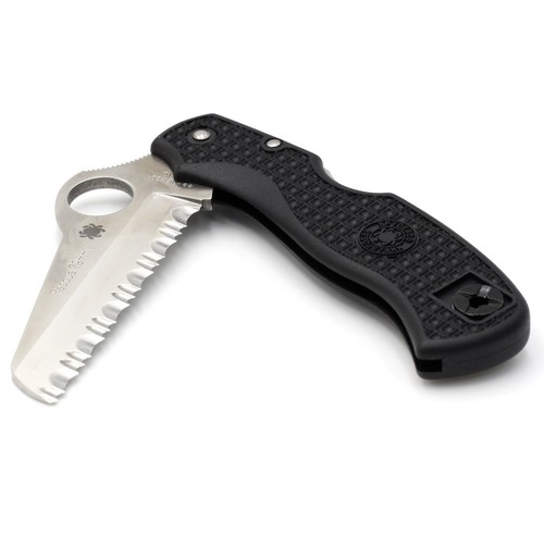 Spyderco Rescue 79mm - VG-10/FRN "SpyderEdge" Folding Knife -EDC- Black - Japan - Picture 2 of 15
