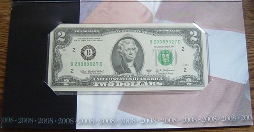 $2 NEW YORK SINGLE NOTE SOLD OUT AT BEP #B 20089027D  - Picture 1 of 4