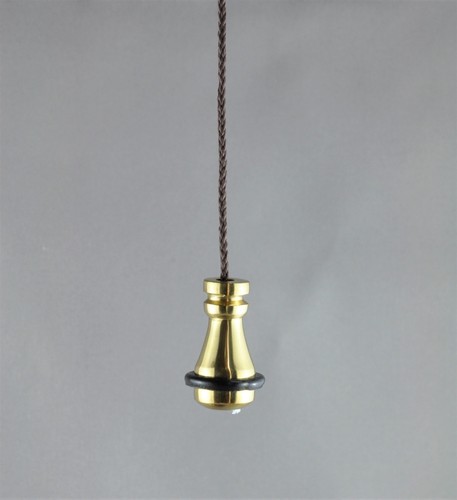 CEILING CORD LIGHT SWITCH-POLISHED BRASS PULL-CLASSIC ELECTRIC-antique HERITAGE - Picture 2 of 7