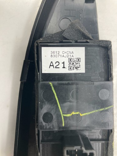 USED OEM 2013-2014 SUBARU LEGACY POWER WINDOW MASTER SWITCH. LEFT HAND. - Picture 5 of 7