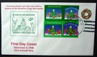 US, 1998 Santa Claus Indiana FDC & Tied On, Victorian Wreath, Cachet & ALA Seals