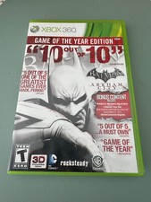 Batman: Arkham City - Game of the Year Edition (XBOX 360, 2012) Complete CIB
