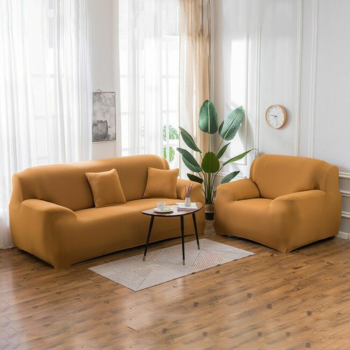 Stretch Sofa Covers Protector for 1/2/3/4 Seater L Shape Sectional Corner Couch - Picture 39 of 105