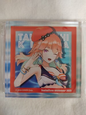 hololive Takanashi Kiara Acrylic block hololive summer 2023 size 90×90×10mm