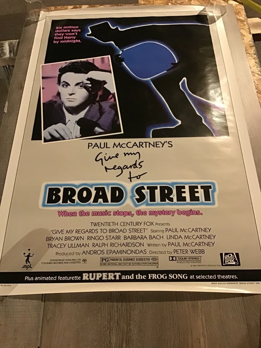 paul mccartney give my regards.. (ポスター） PAUL
