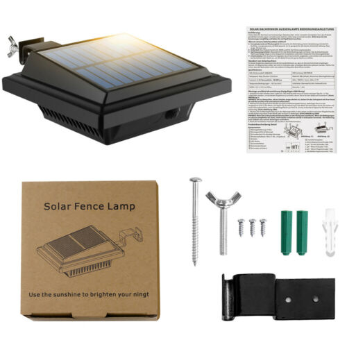 2Pcs 40LEDs Solar Gutter Fence Lamps Light sensor for Eaves Landscape Walkway - Picture 10 of 11