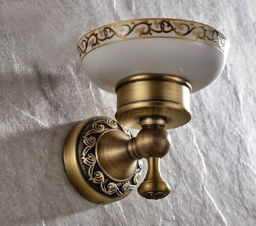 Bathroom Soap Dish Holder Wall Mounted Soap Storage , Antique Brass Gba492 - Picture 4 of 4