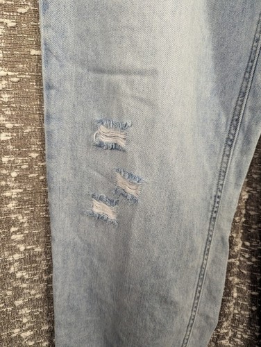 Juicy Couture Highland Paperbag Distressed Denim Pants Women's 30 - Picture 5 of 12