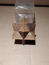 Star Cube Brain Teaser Wood Puzzle