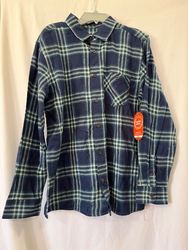 NWT Wonder Nation Boy Plaid Flannel Long Sleeve Button Down Shirt XS, XL Husky - Picture 3 of 4
