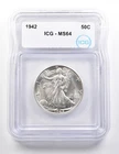 1942 Walking Liberty Half Dollar MS64 ICG *3657