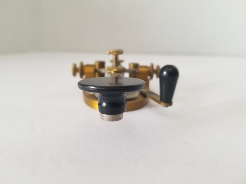 JH Bunnell Vintage Legless Steel Lever Straight Telegraph Key - Morse Code - Zdjęcie 6 z 19