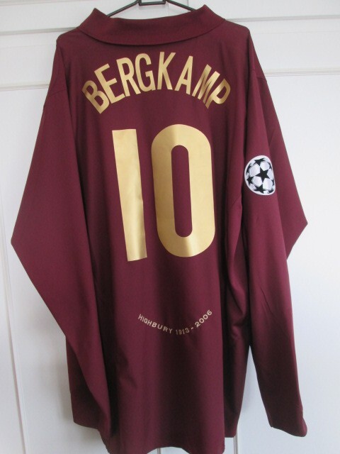 ウェア Arsenal Away 2004/2005 #10 BERGKAMP Bergkamp 10 L Arsenal 2004 05 Away Football Shirt Jersey