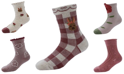 Baby Girl Anti-slip/Normal Socks Age 1 2 3 4 5 6 7 Ribbon Ballet Mary Jane - Picture 40 of 62