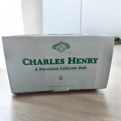 Porcelain Cabbage Patch Doll Danbury Mint ~Charles Henry Class President New - Picture 16 of 18