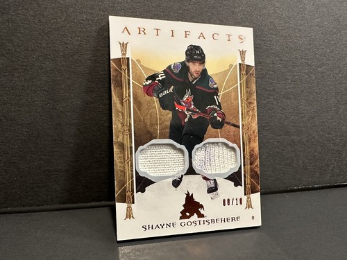 2022-23 UD Artifacts SHAYNE GOSTISBEHERE Material Relic Orange /10 Fight Strap! - Picture 4 of 14