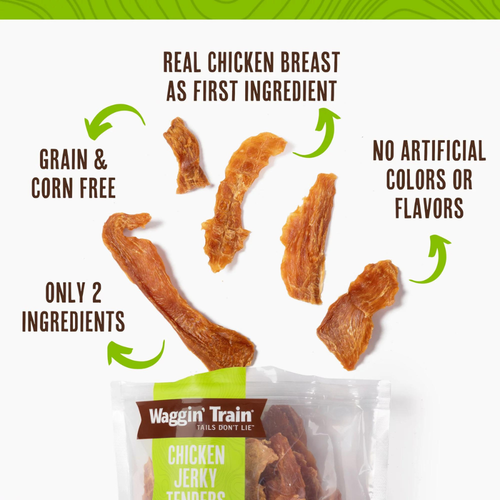New Waggin' Train Chicken Jerky Tenders Dog Treat, 11 oz Free Shipping - Picture 12 of 12