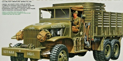 Camión de carga Ejército de Estados Unidos 2 1/2 toneladas 6X6, Segunda Guerra Mundial, 1/35 Tamiya No.218, 1:35 MO3 NUEVO EN CAJA - Imagen 5 de 5
