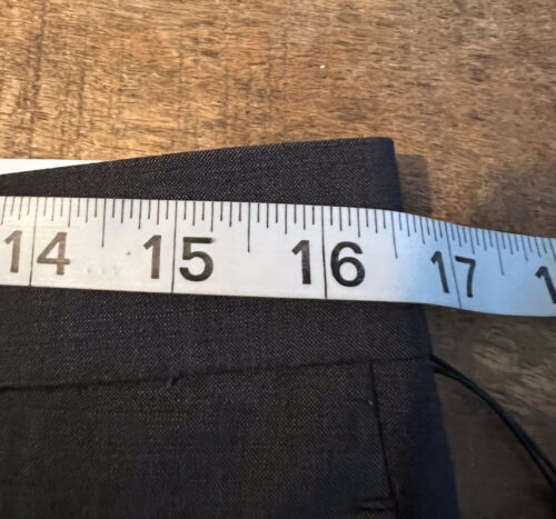 Calvin Klein Infinite Stretch Slim Fit Dress Pants 33 x 32 Gray Wool NEW $175 - Picture 5 of 12