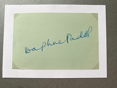 DAPHNE PADEL  ( 1993) signed vintage Ausschnitt/Briefkarte 10x15 Autogramm