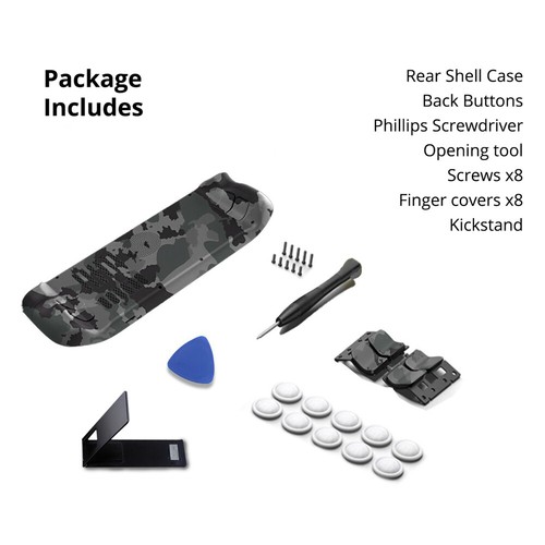 Replacement Back Plate Rear Shell Housing Case for Steam Deck Camo - Picture 8 of 11