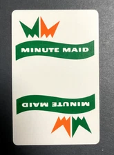 Single Swap Playing Card Minute Maid Orange Juice 606 Congress Advertising Vtg
