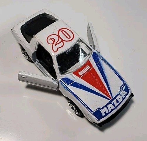 Vintage Zylmex Zee Toys P372 White #20 Mazda RX-7 1/64 Diecast - Picture 2 of 11
