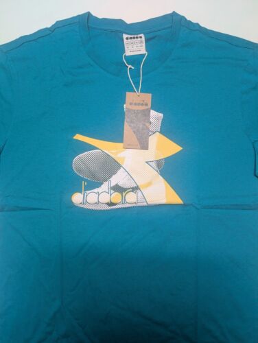 Diadora New Lapis T-Shirt Casual Italy Fashion Ultras Soccer Football Sport - Picture 2 of 6
