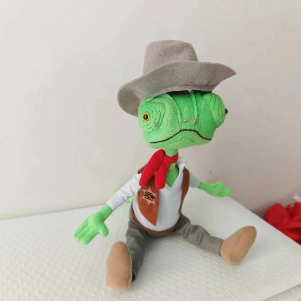 Rare Rango Green Lizard 12" Plush Toy Figure Johnny Depp Paramount New - Image 3 of 4