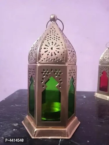 Moroccan style Hanging glass Tealight Candle Holder Xmas Lantern for Home Garden - Picture 3 of 5