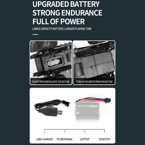 Amphibious Remote Control Off-Road Car 4 Wheels Drive Waterproof Rechargeable un - Bild 15 von 26